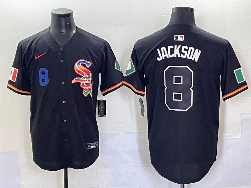 Men 2025 Chicago White Sox #8 Jackson Black Game Nike MLB Jersey style 7034->chicago white sox->MLB Jersey